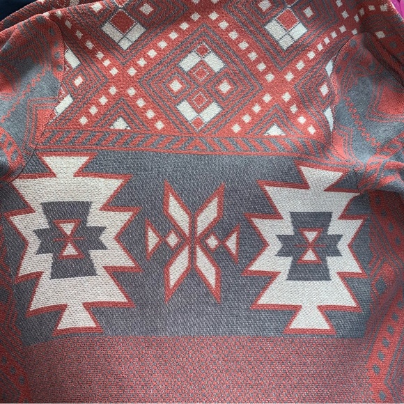 Pink Republic Aztec Cardigan Sweater Women’s Large Southwest Tribal Lightweight - Picture 4 of 10
